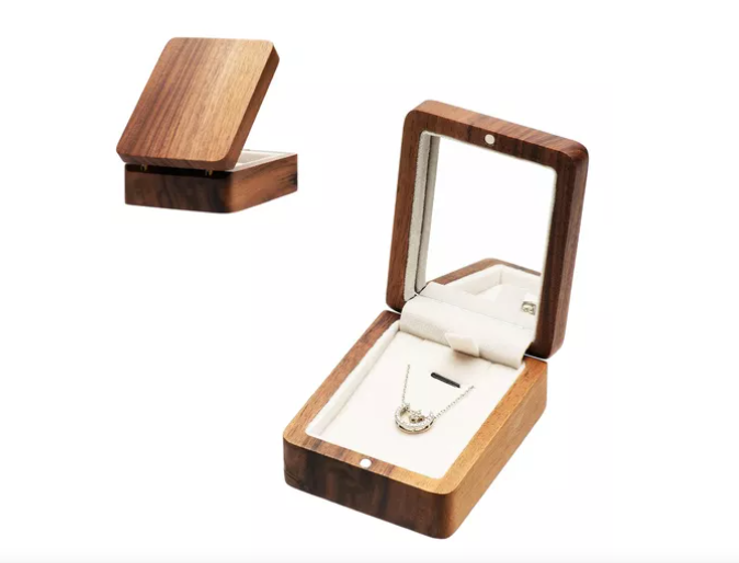 Foto 1 | Caja De Madera Xtellar De Nogal  Para Collares Y Joyería Color Marrón