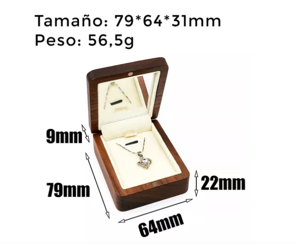 Foto 2 | Caja De Madera Xtellar De Nogal  Para Collares Y Joyería Color Marrón