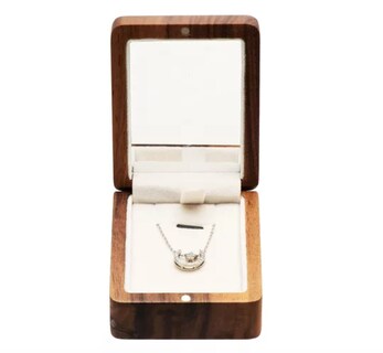 Foto 4 | Caja De Madera Xtellar De Nogal Para Collares Y Joyería Color Marrón