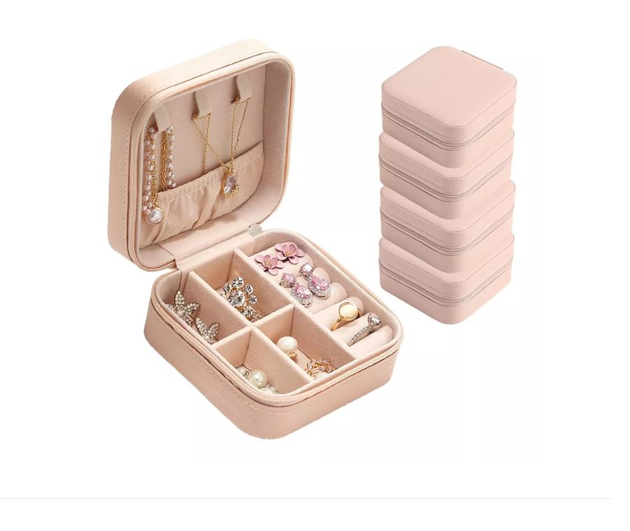 Foto 2 pulgar | 4pcs Joyero Alhajero Organizador Mini Rosa Xtellar