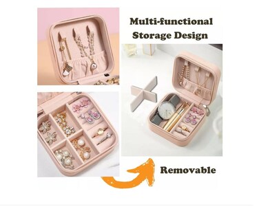 Foto 2 | 4pcs Joyero Alhajero Organizador Mini Rosa Xtellar