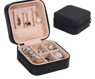 Foto 2 | 2pzs Joyero Alhajero-caja De Almacenamiento De Joyas Xtellar Color Negro