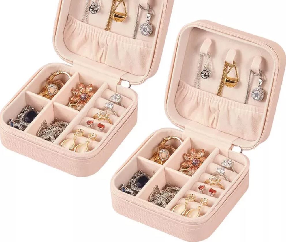 Foto 1 | 2pzs Joyero Alhajero-caja De Almacenamiento De Joyas Color Powder Xtellar