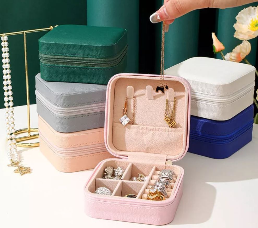 Foto 3 | 2pzs Joyero Alhajero-caja De Almacenamiento De Joyas Color Powder Xtellar