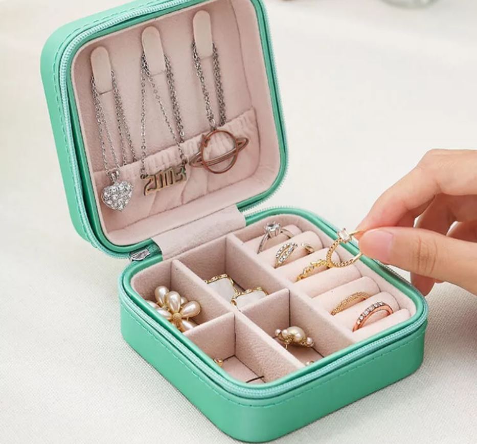 Foto 4 | Joyero De Viaje Pequeño Caja De Almacenamiento Portátil Xtellar Color Verde