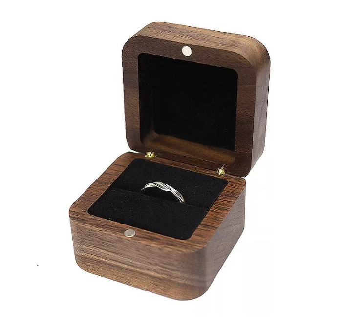 Foto 2 pulgar | Caja Xtellar De Madera Alhajero Para Anillos De Boda Y Compromiso