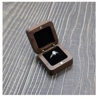 Foto 3 | Caja Xtellar De Madera Alhajero Para Anillos De Boda Y Compromiso