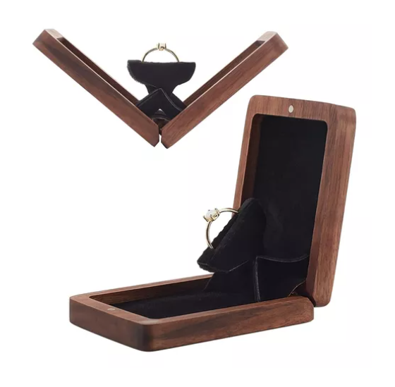 Foto 2 pulgar | Caja Giratoria Xtellar Para Anillos De Compromiso O Matrimonio Color Negro