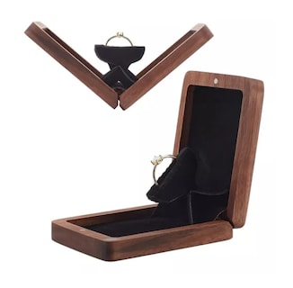 Foto 1 | Caja Giratoria Xtellar Para Anillos De Compromiso O Matrimonio Color Negro