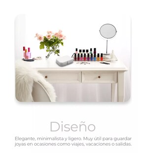 Foto 5 | Joyero Organizador De Joyas Color Blanco