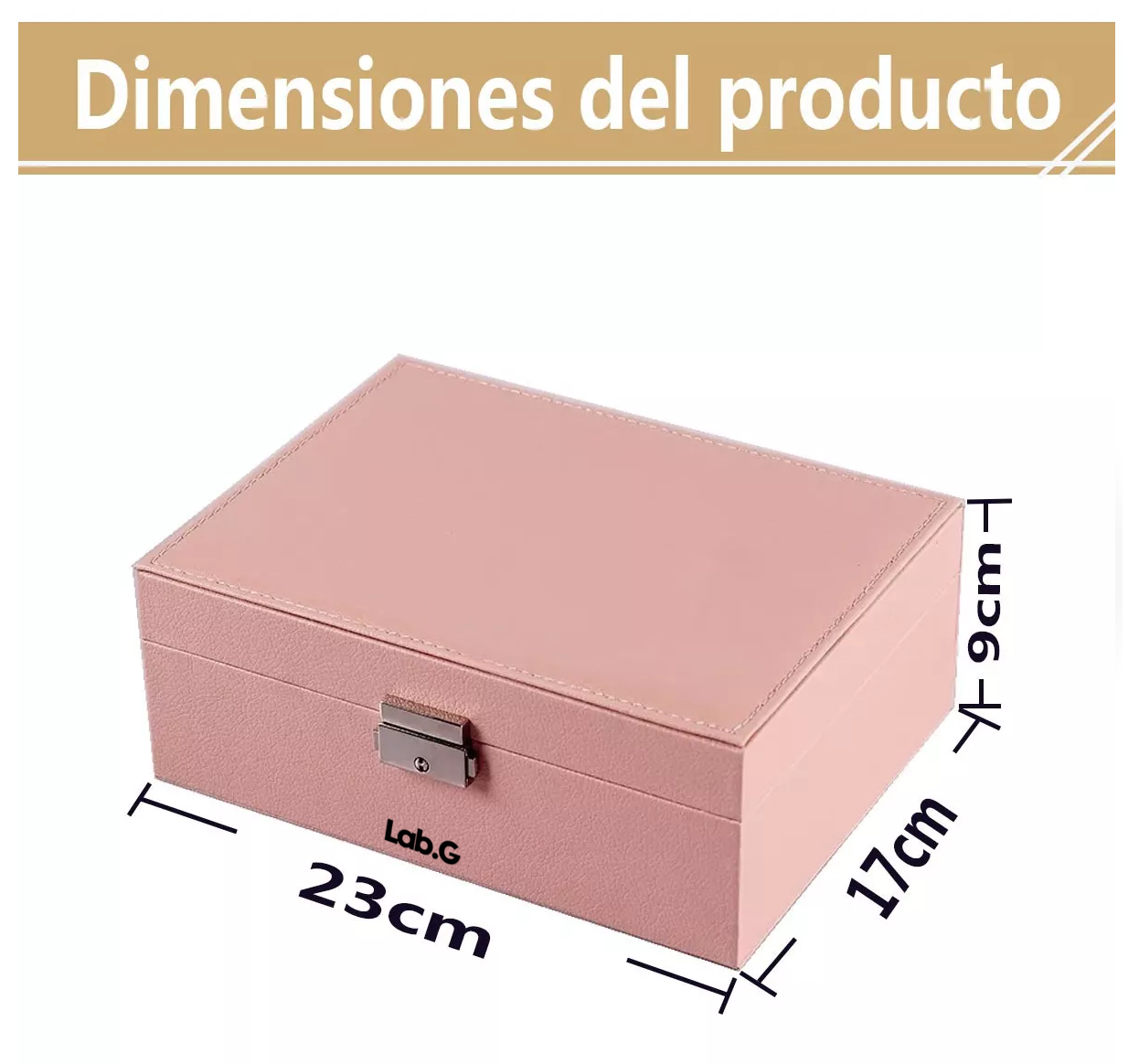 Foto 3 pulgar | Caja De Almacenamiento Lab.g Con Una Gran Capacidad Joyas Rosa