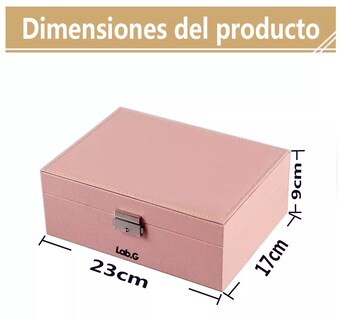 Foto 2 | Caja De Almacenamiento Lab.g Con Una Gran Capacidad Joyas Rosa