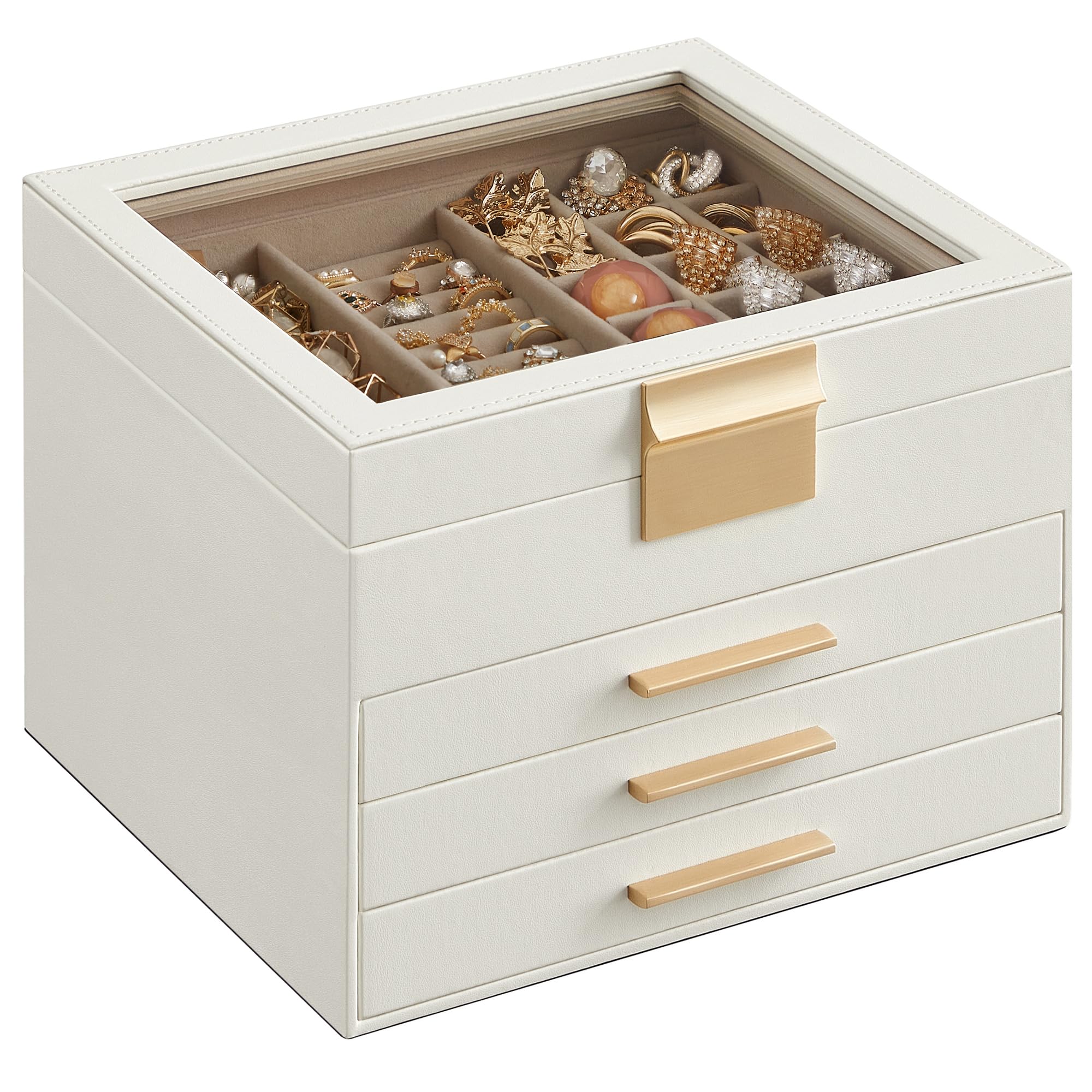 Joyero Songmics Mjbc173w01 4 Niveles Blanco