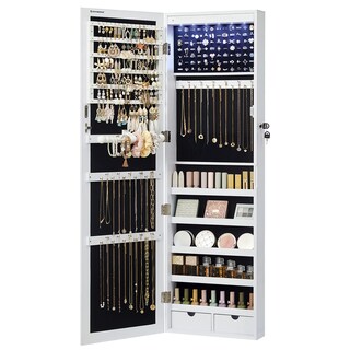 Foto 1 | Joyero de Plástico Songmics con Espejo Led de 120 cm