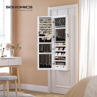 Foto 3 | Joyero de Plástico Songmics con Espejo Led de 120 cm