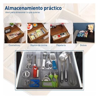 Foto 4 | Organizador De Cajones Joyas Maquillaje 25 Pzas Lab.g, De Plástico Transparente