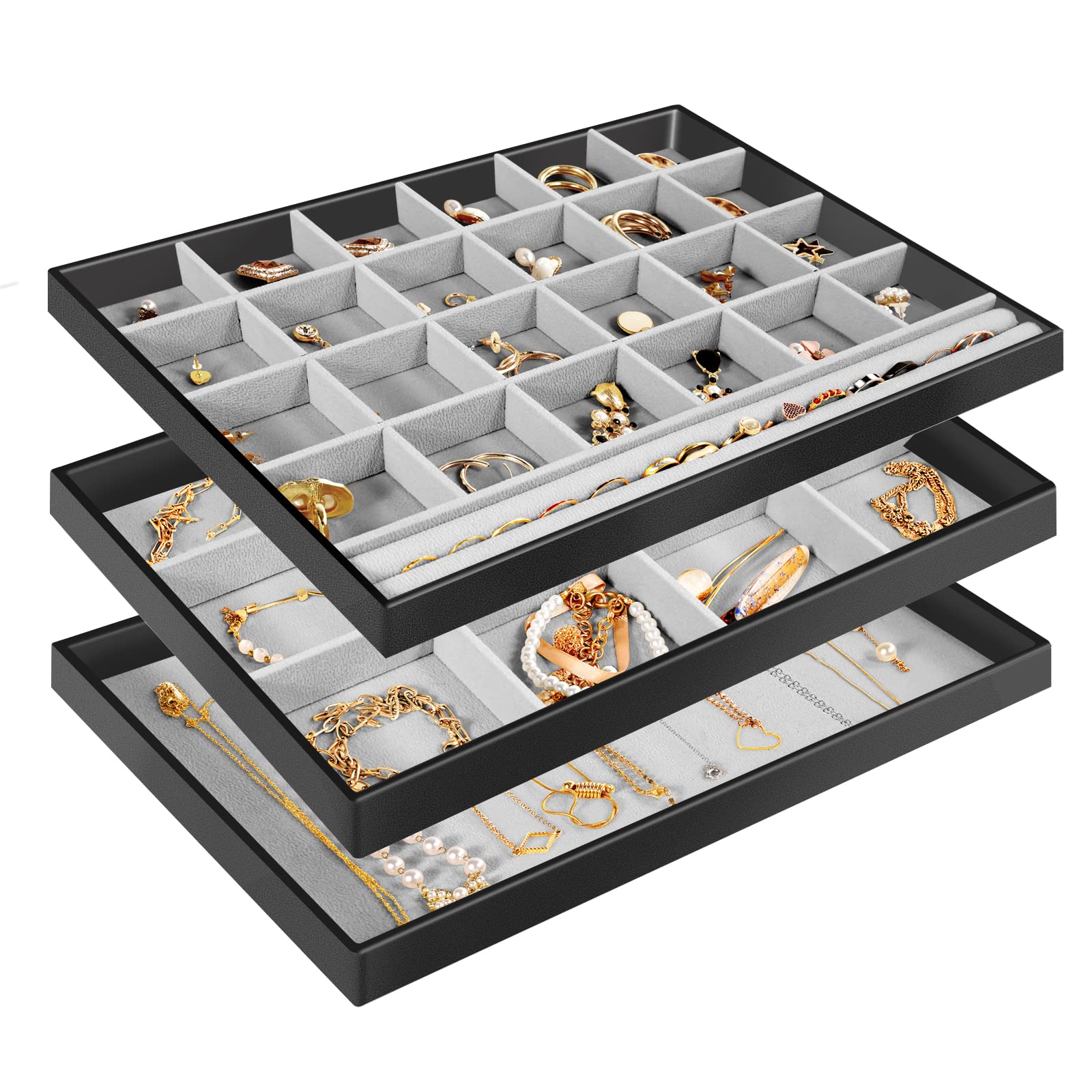 Foto 2 pulgar | Organizador De Joyas Procase Apilable Con Divisores Extraíbles - Venta Internacional.