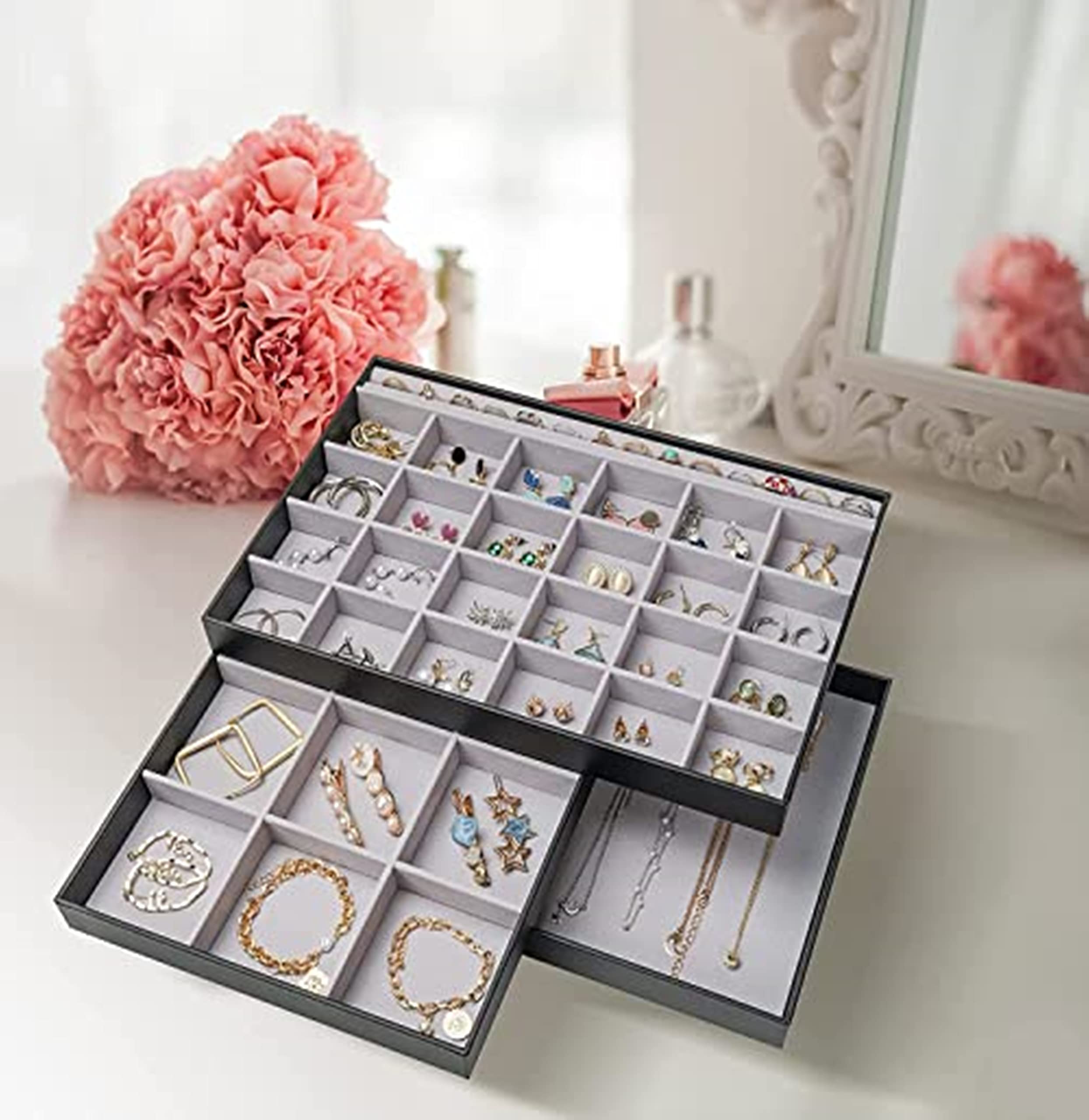 Foto 8 pulgar | Organizador De Joyas Procase Apilable Con Divisores Extraíbles - Venta Internacional.