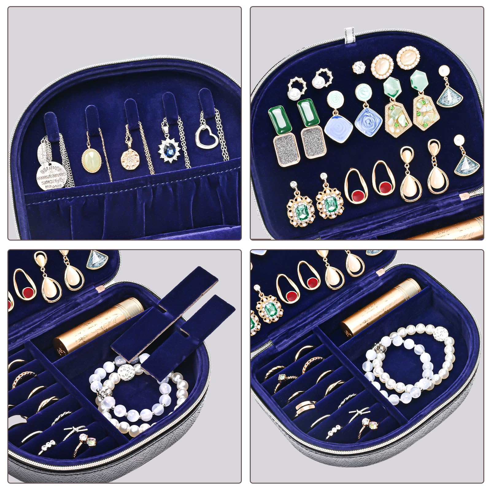 Foto 4 pulgar | Joyero Procase, Tamaño Viaje, Piel Sintética Con Forma De Concha Marina - Venta Internacional.