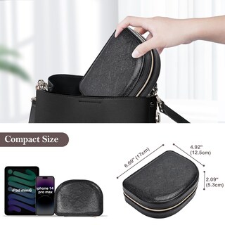 Foto 6 | Joyero Procase, Tamaño Viaje, Piel Sintética Con Forma De Concha Marina - Venta Internacional.