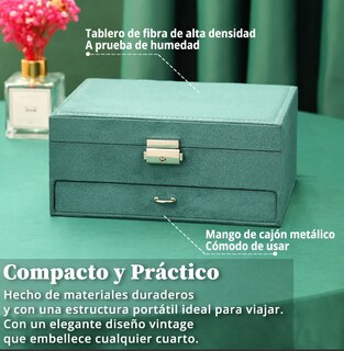Foto 3 | Estuche Xtellar Caja Organizador Joyero Joyas Joyería Aretes Retro