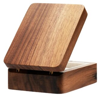 Foto 1 | Caja Xtellar De Madera Nogal Colgante Collar Con Espejo Portátil