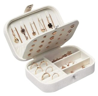 Foto 1 | Estuche Xtellar De Cuero Para Almacenamiento De Joyas Blanco