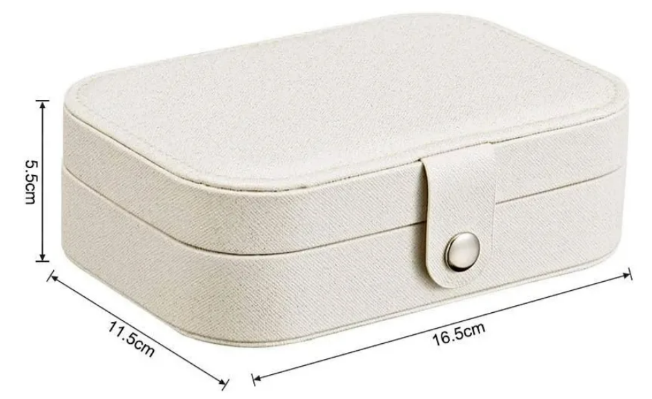 Foto 5 pulgar | Estuche Xtellar De Cuero Para Almacenamiento De Joyas Blanco