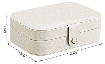 Foto 4 | Estuche Xtellar De Cuero Para Almacenamiento De Joyas Blanco