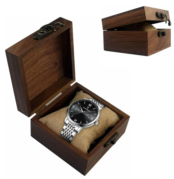 Foto 2 | Caja Xtellar Organizadora Madera Nogal Vintage Para Relojes Collares