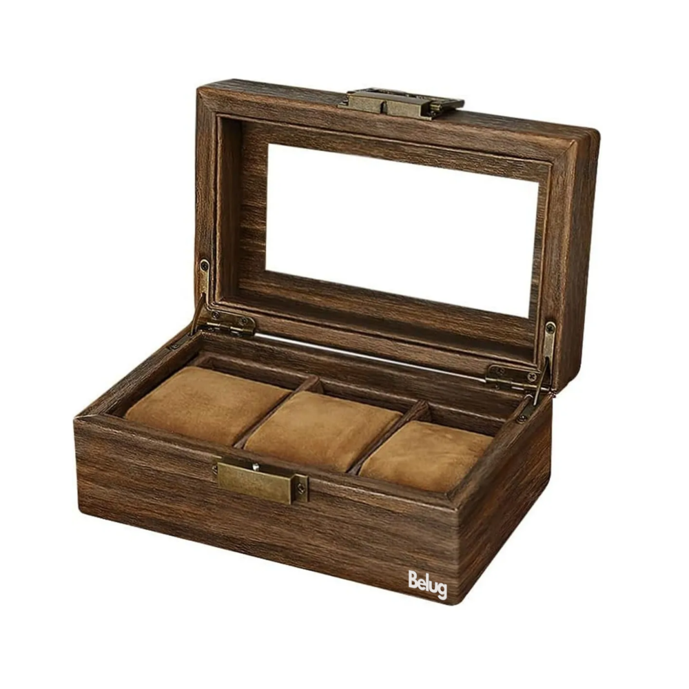 Foto 1 | Caja Organizadora de Madera para Relojes Belug Café