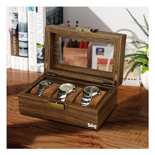 Foto 4 | Caja Organizadora de Madera para Relojes Belug Café