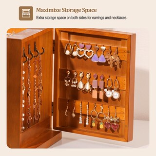 Foto 3 | Joyero de Madera ProCase 5 Niveles con Espejo - Venta Internacional