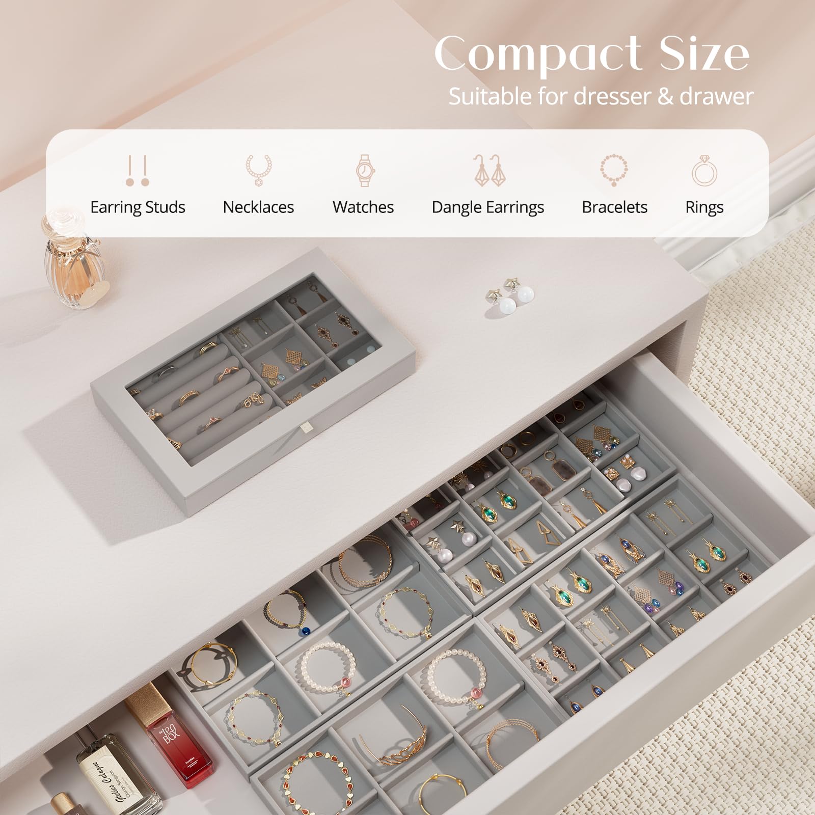 Foto 3 pulgar | Bandeja Organizadora de Joyas ProCase 5 Cajas Apilables - Venta Internacional