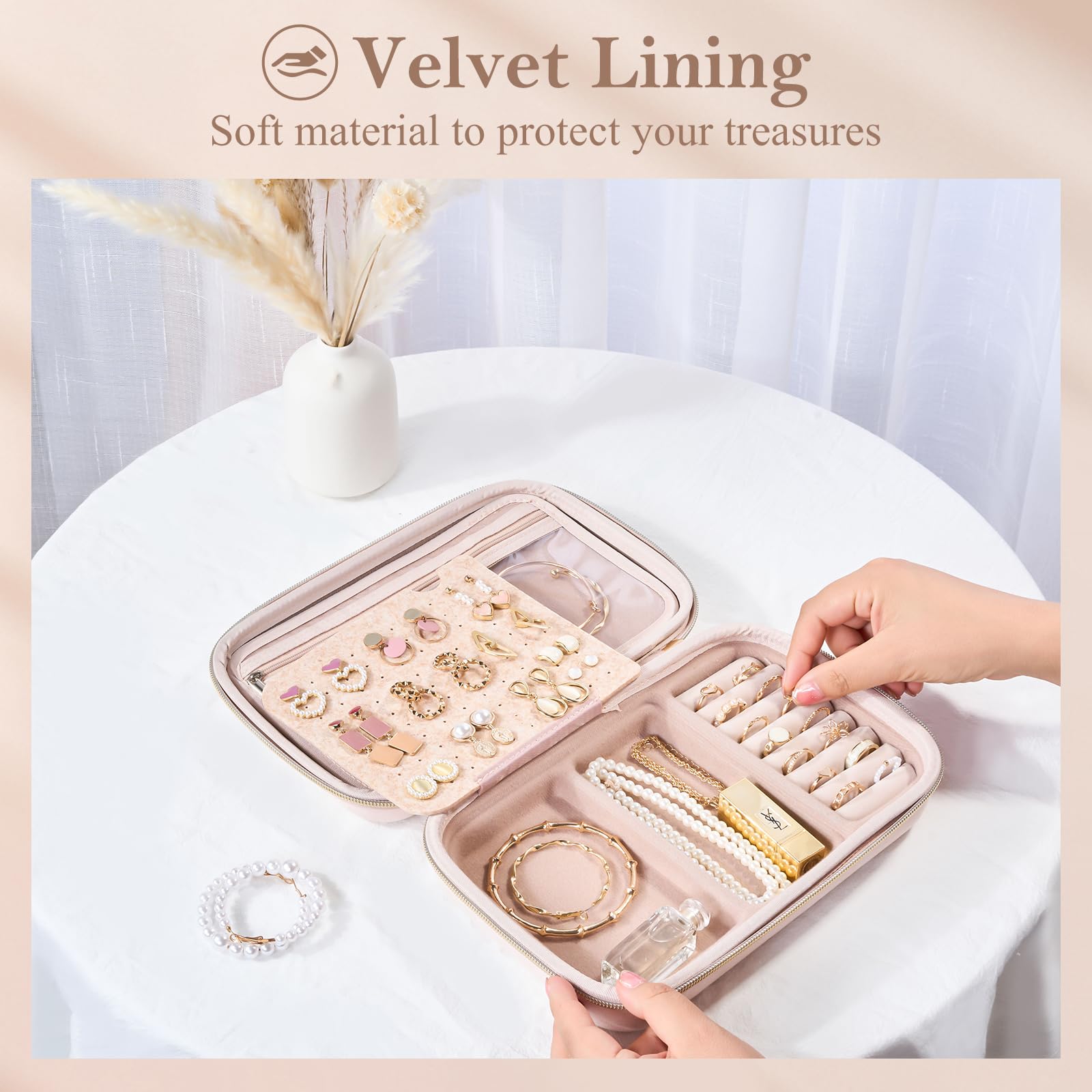 Foto 5 pulgar | Organizador para Joyas Procase Rosa - Venta Internacional