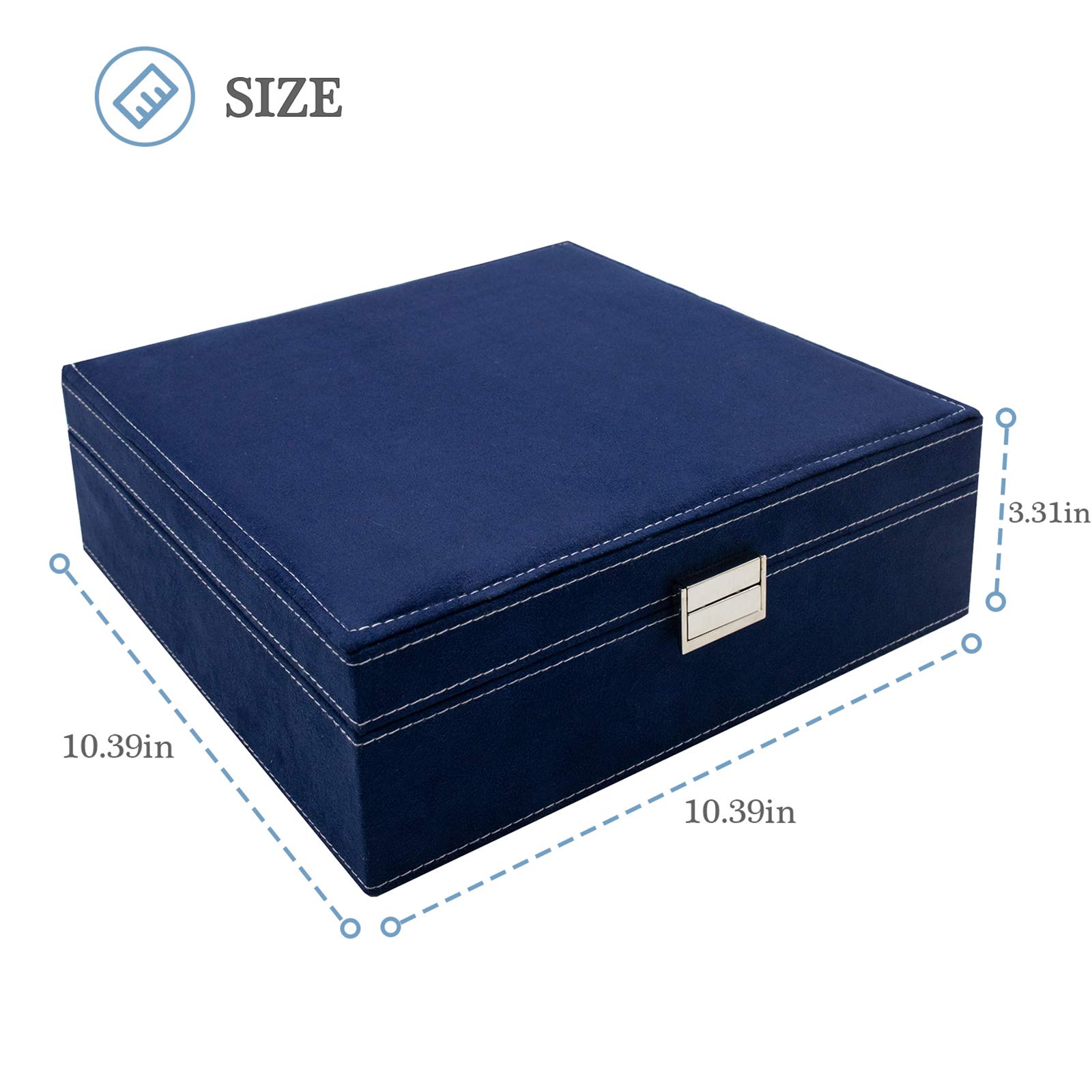 Foto 6 pulgar | Organizador De Joyero Procase Velvet De 2 Capas Para Mujer - Venta Internacional.