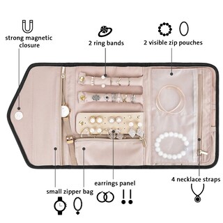 Foto 2 | Bolsa Organizadora De Joyas Bagsmart Travel Roll Negra - Venta Internacional.