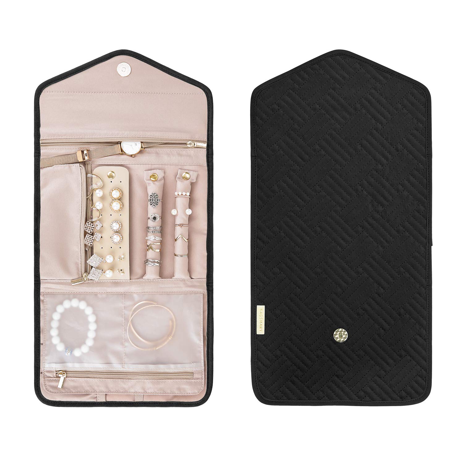 Foto 3 | Bolsa Organizadora De Joyas Bagsmart Travel Roll Negra - Venta Internacional.