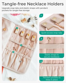 Foto 5 | Bolsa Organizadora De Joyas Bagsmart Travel Roll Negra - Venta Internacional.