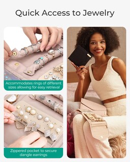 Foto 6 | Bolsa Organizadora De Joyas Bagsmart Travel Roll Negra - Venta Internacional.
