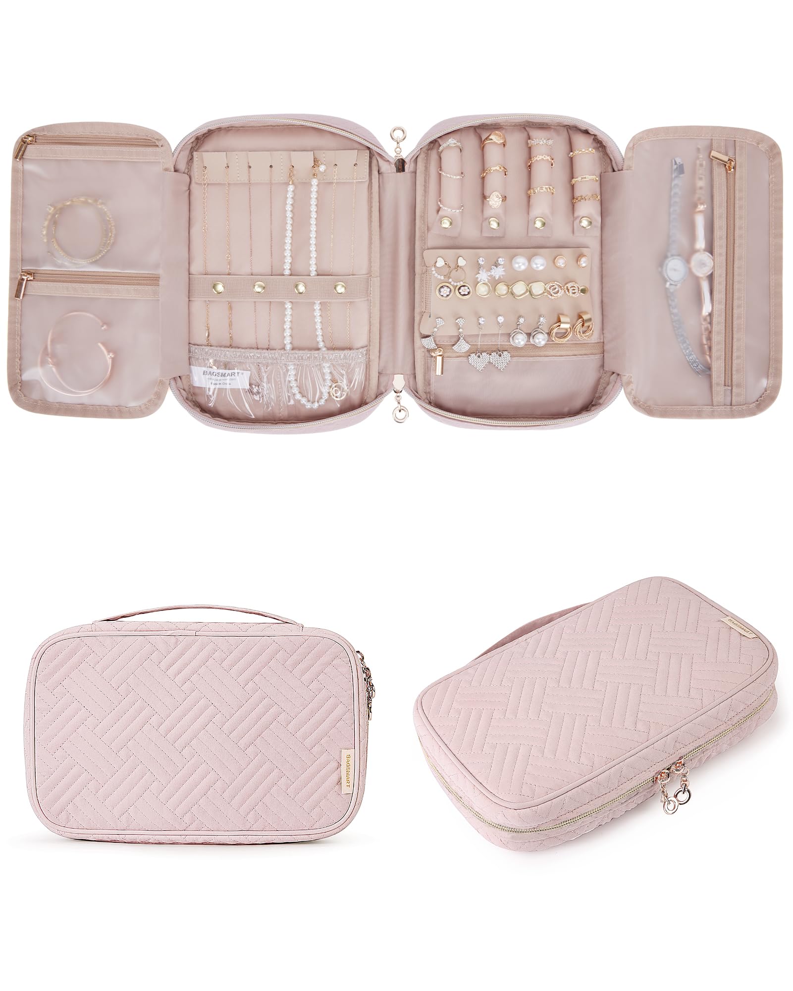 Foto 2 pulgar | Funda Organizadora De Joyas Bagsmart Travel Para Collares Y Pendientes - Venta Internacional.