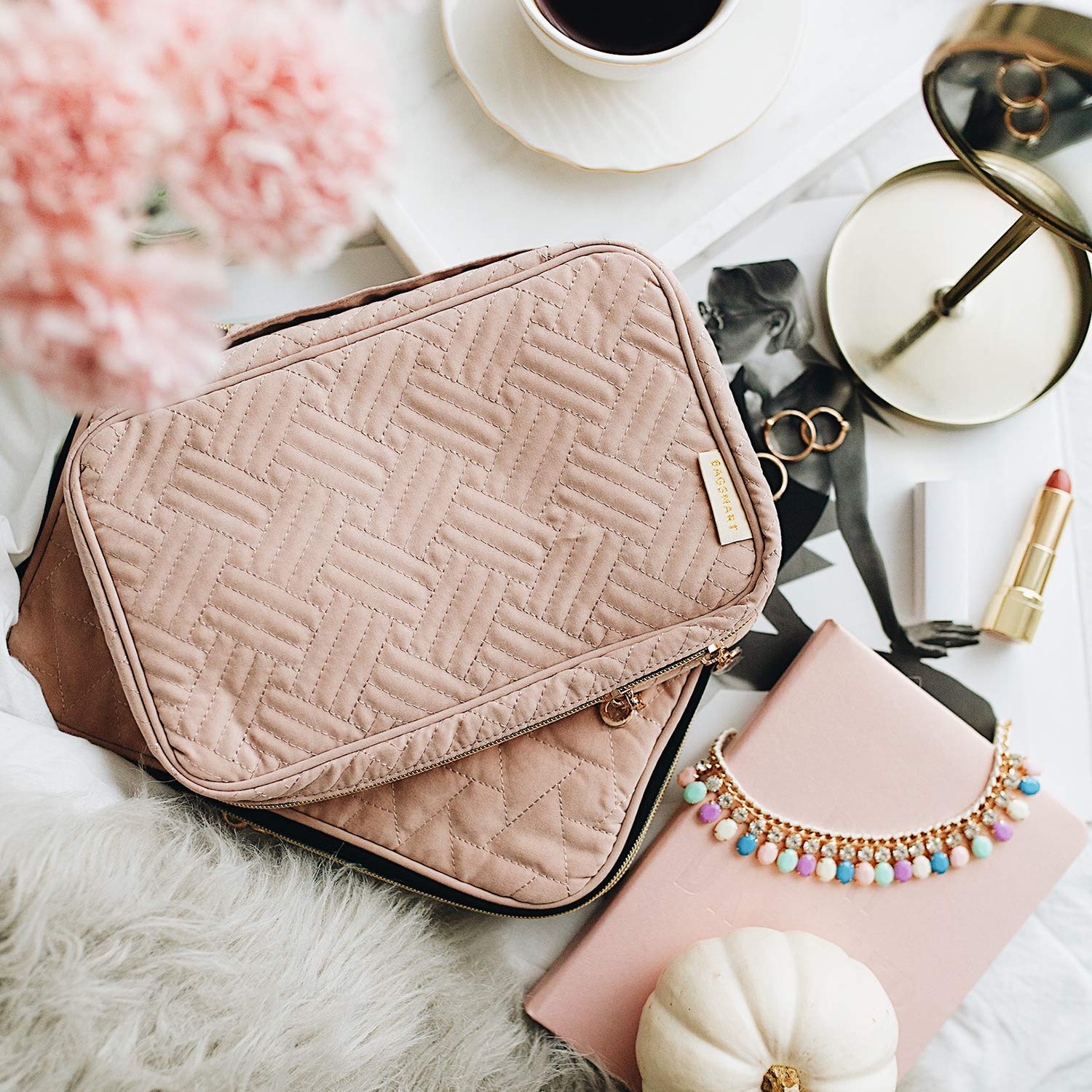 Foto 2 | Funda Organizadora De Joyas Bagsmart Travel Para Collares Y Pendientes - Venta Internacional.
