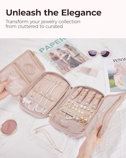 Foto 3 | Funda Organizadora De Joyas Bagsmart Travel Para Collares Y Pendientes - Venta Internacional.