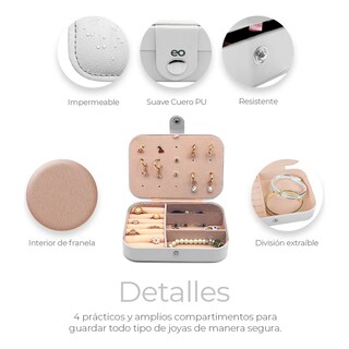 Foto 4 | Organizador De Joyas Estuche Eo Safe Imports Esi-19637 Blanco