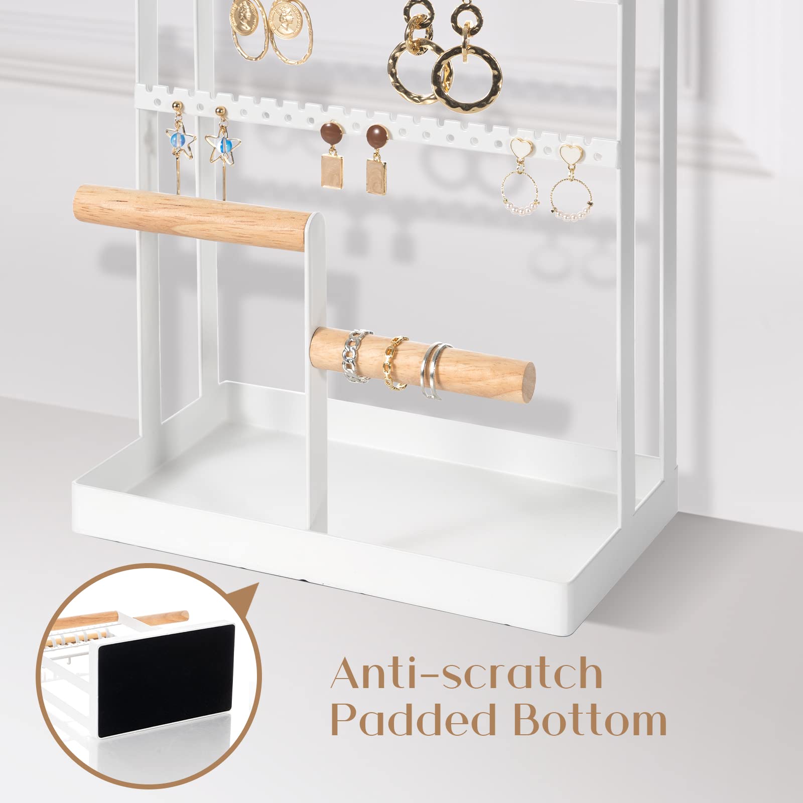 Foto 6 pulgar | Soporte Organizador De Joyas Procase De 6 Niveles Con 15 Ganchos, Blanco - Venta Internacional.