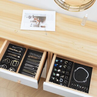 Foto 6 | Bandejas Organizadoras De Joyas Procase Apilables Para Cajones, Color Negro - Venta Internacional.