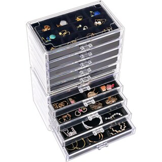 Foto 1 | Joyero Procase, Organizador De Pendientes, 10 Cajones, Color Negro - Venta Internacional.