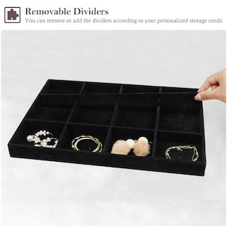 Foto 6 | Organizador De Joyas Procase, Apilable, Grande, Paquete De 3 Unidades, Terciopelo - Venta Internacional.