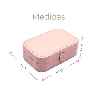 Foto 4 | Organizador Joyas Estuche Aretes Anillos Alhajero Eo Safe Imports Esi-19817 Rosa