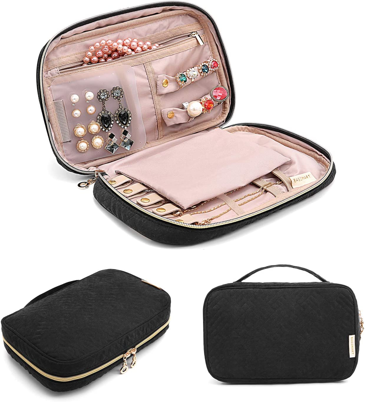 Foto 2 pulgar | Estuche De Viaje Para Joyas Huoguo  Organizador Portátil  Negro - Venta Internacional.